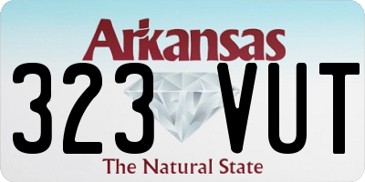 AR license plate 323VUT