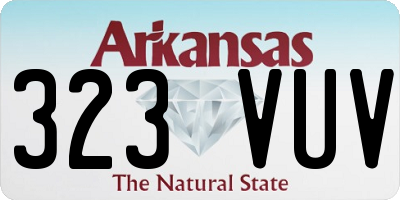 AR license plate 323VUV