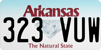 AR license plate 323VUW