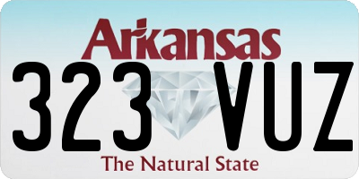 AR license plate 323VUZ