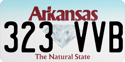 AR license plate 323VVB