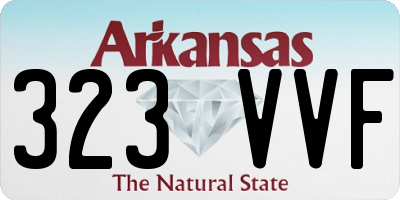 AR license plate 323VVF