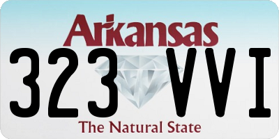 AR license plate 323VVI