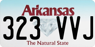 AR license plate 323VVJ