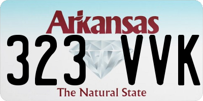 AR license plate 323VVK