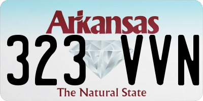 AR license plate 323VVN