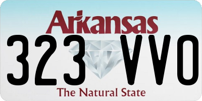 AR license plate 323VVO