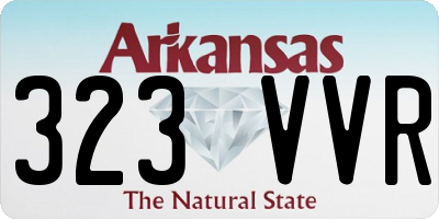 AR license plate 323VVR