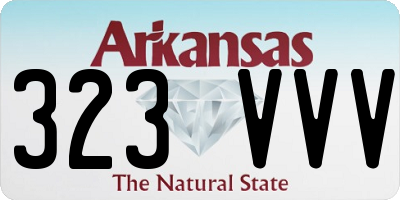 AR license plate 323VVV