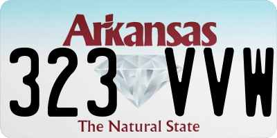 AR license plate 323VVW