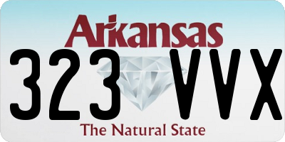 AR license plate 323VVX