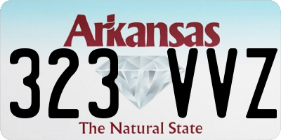 AR license plate 323VVZ