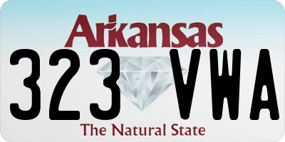 AR license plate 323VWA