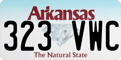 AR license plate 323VWC