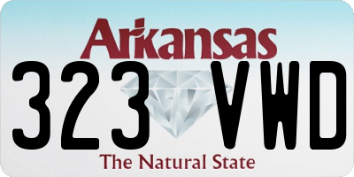 AR license plate 323VWD