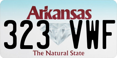 AR license plate 323VWF