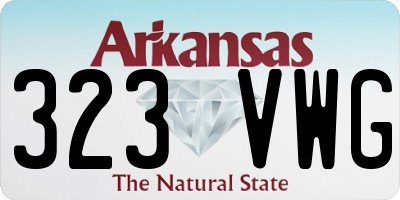 AR license plate 323VWG