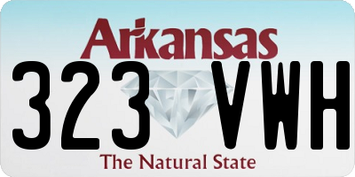 AR license plate 323VWH
