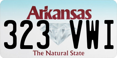 AR license plate 323VWI