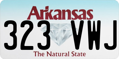 AR license plate 323VWJ