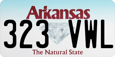 AR license plate 323VWL