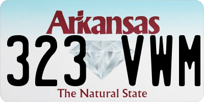 AR license plate 323VWM