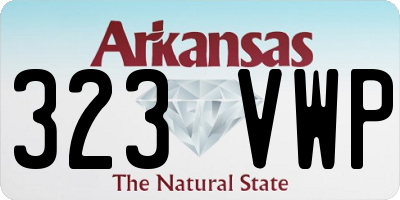 AR license plate 323VWP
