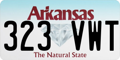 AR license plate 323VWT