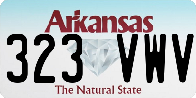 AR license plate 323VWV
