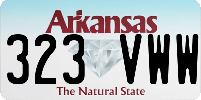 AR license plate 323VWW
