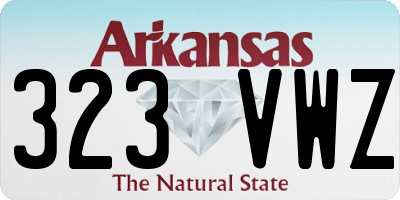 AR license plate 323VWZ