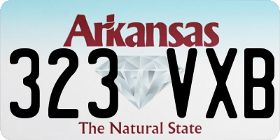 AR license plate 323VXB
