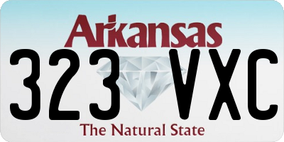 AR license plate 323VXC