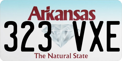 AR license plate 323VXE