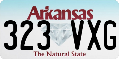 AR license plate 323VXG
