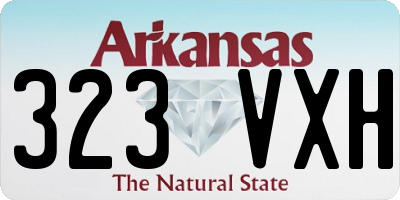 AR license plate 323VXH