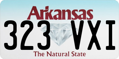 AR license plate 323VXI