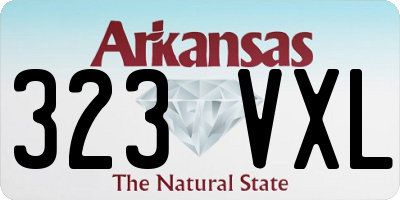 AR license plate 323VXL