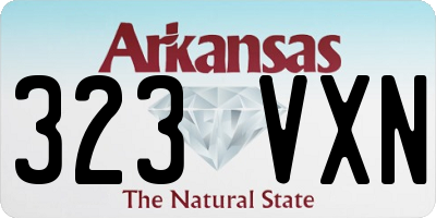 AR license plate 323VXN