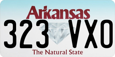 AR license plate 323VXO