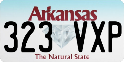 AR license plate 323VXP