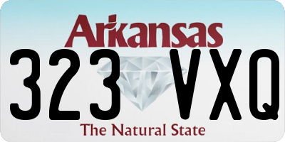 AR license plate 323VXQ