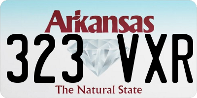 AR license plate 323VXR