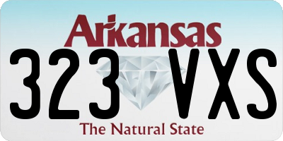 AR license plate 323VXS
