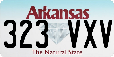 AR license plate 323VXV