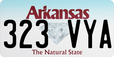 AR license plate 323VYA