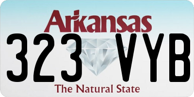 AR license plate 323VYB