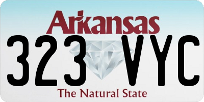 AR license plate 323VYC