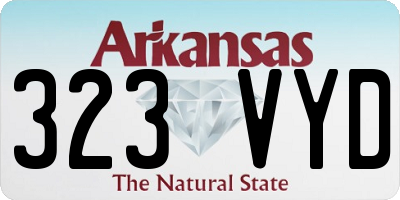 AR license plate 323VYD