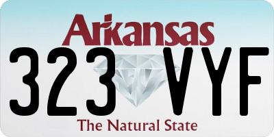 AR license plate 323VYF